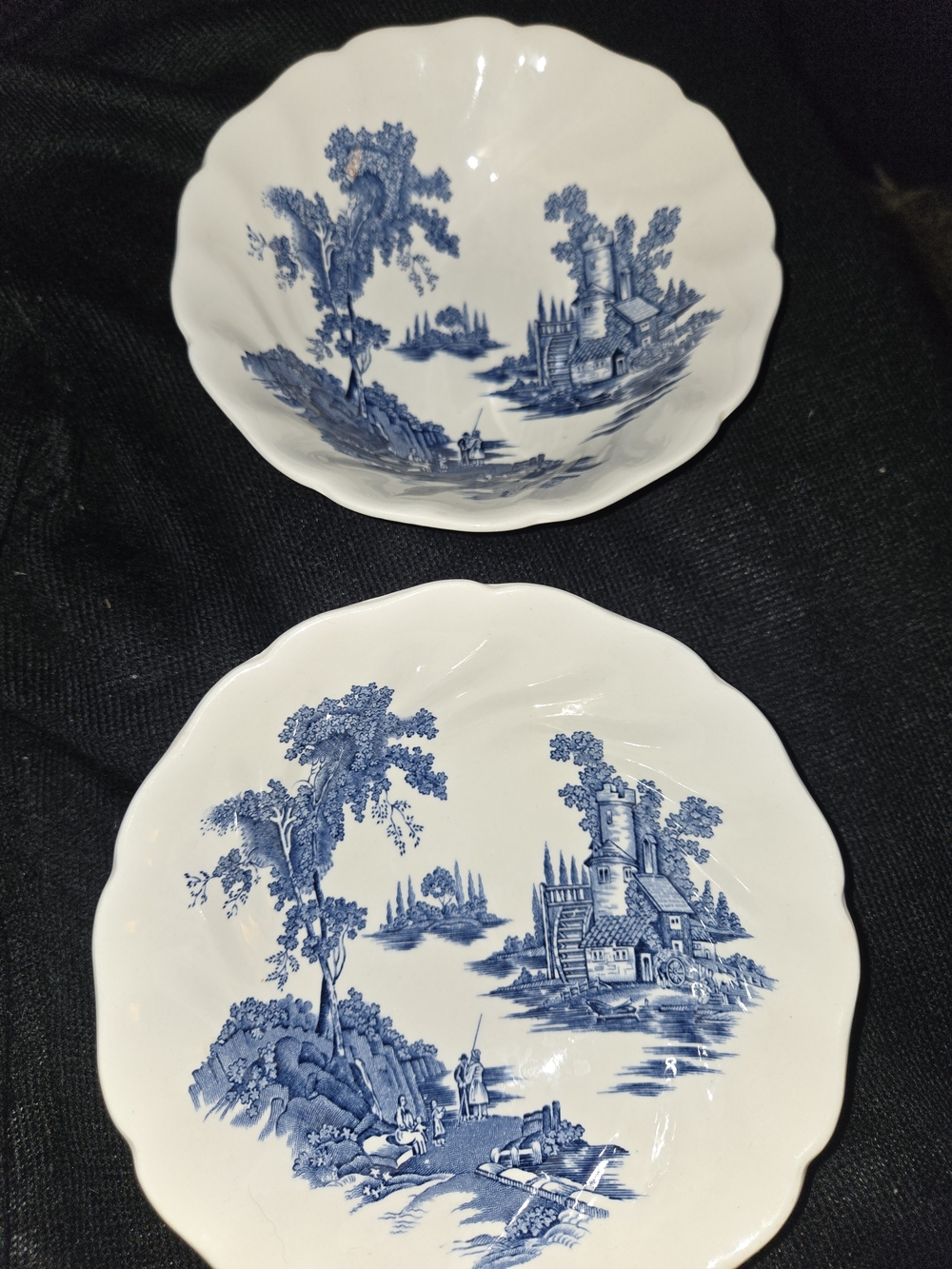 Soup Bowls (2) THE OLD MILL Johnson Brothers